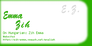 emma zih business card
